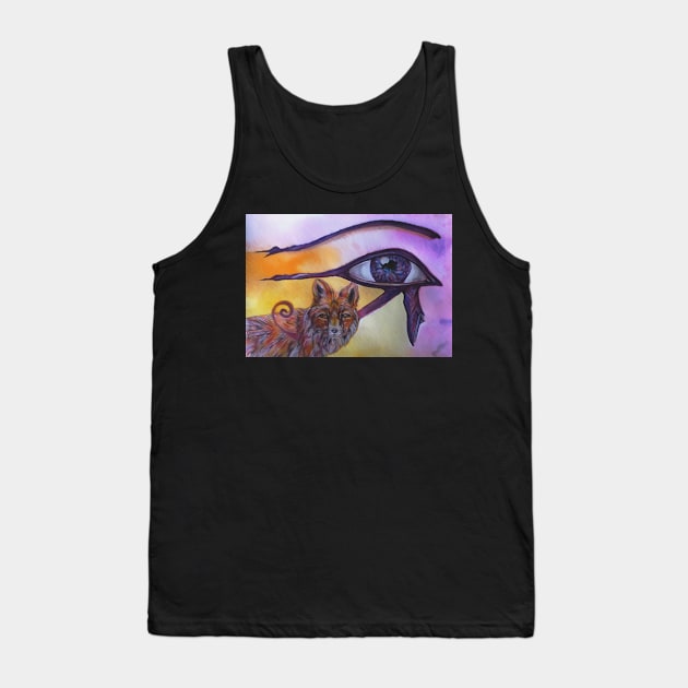 Through the Eye of the Fox Tank Top by candimoonart